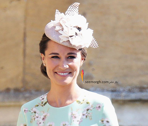 مدل کلاه پیپا میدلتون Pippa Middleton در عروسی مگان مارکل Meghan Markle و پرنس هرس Prince Harry