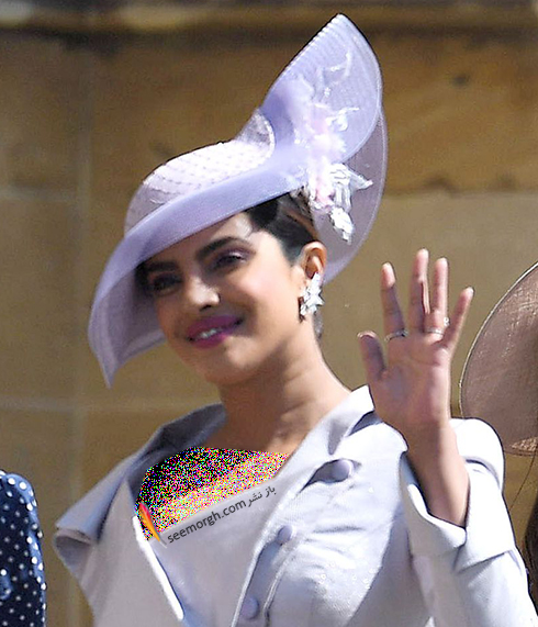مدل کلاه پریانکا چوپرا Priyanka Chopra در عروسی مگان مارکل Meghan Markle و پرنس هرس Prince Harry