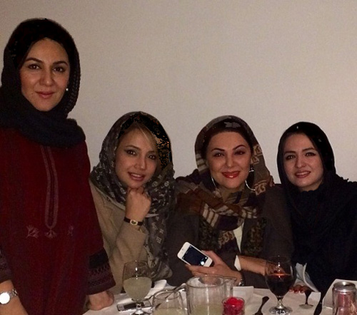 رستورانگردی بازیگران زن ایران 